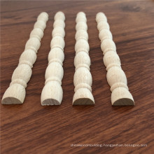 Furniture ornament Beech Carved Pearl Beading Moulding half round molding